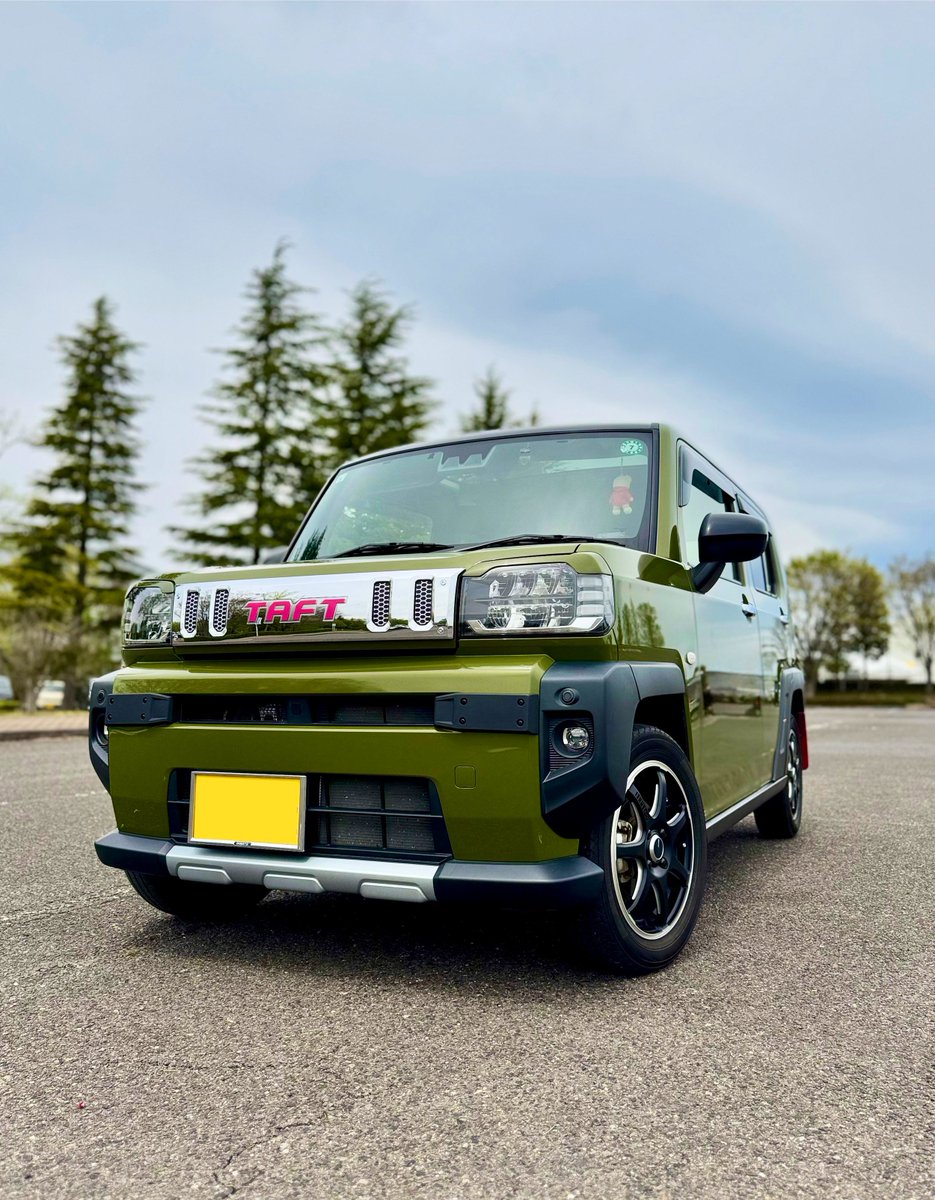 Amiuu_piro's tweet photo. タイヤ交換と久しぶりの洗車でピカピカ🚘✨️🧽🪣
#タフト
#TAFT
#LA910S
#ENKEITUNING
#ENKEITUNINGSC38
#SC38 https://t.co/4ctYcSlpU1