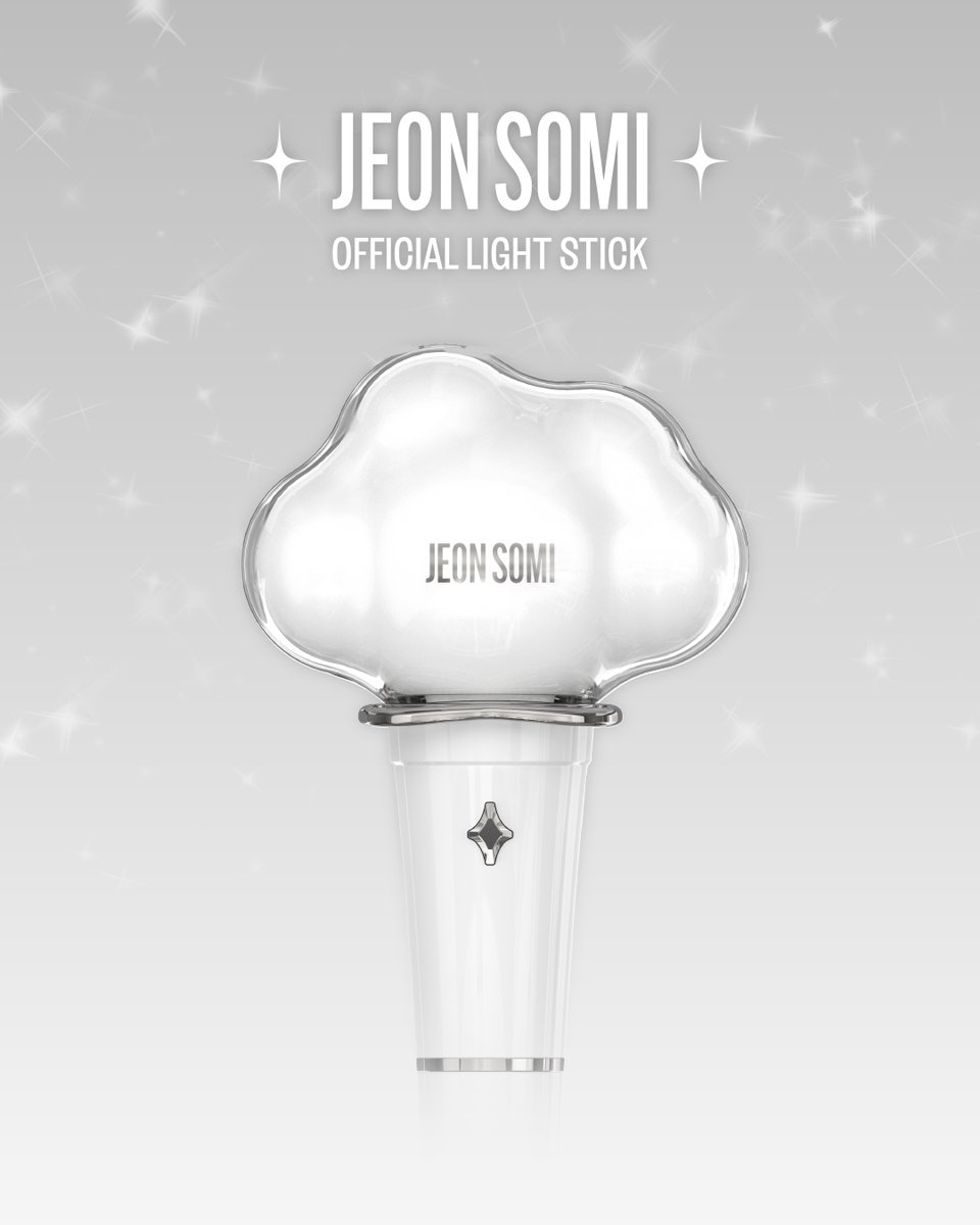 [📢] JEON SOMI OFFICIAL LIGHT STICK PRE-ORDER 안내

☁ 판매 일정
2025. 04. 25. (금) 12PM ~ 2025. 05. 16. (금) 11:59PM (KST) 

☁ 배송 일정
2025. 05. 19. (월) ~ 순차 배송 예정

🔗 bit.ly/448YK5n

#JEONSOMI #전소미
#THEBLACKLABEL #더블랙레이블