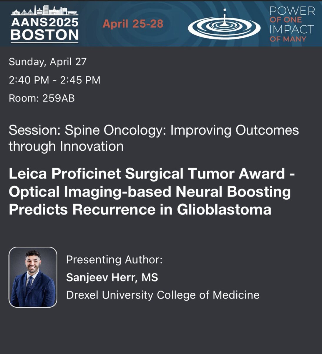 Sanjeev Herr, MS (he/him) (@sanjeevherr) on Twitter photo Getting ready to head out to #AANS2025 . Looking forward to seeing friends, getting to talk about the research I have been doing this past year and getting to talk about <a href="/LatinxNSGY/">Latinos in Neurosurgery</a> ! Getting ready to head out to #AANS2025 . Looking forward to seeing friends, getting to talk about the research I have been doing this past year and getting to talk about <a href="/LatinxNSGY/">Latinos in Neurosurgery</a> !