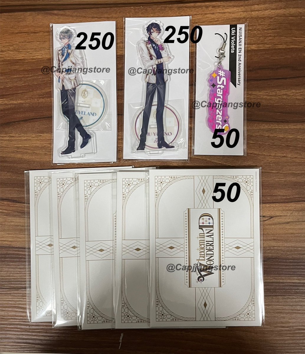 CapjjangStore's tweet photo. [Pls rt] พร้อมส่ง มือ1ทั้งหมด
#capjjanginstock 
‼️Sale ลดราคา ทุกชิ้น ราคาตามภาพ
— Ike, Shu Dreamy school life
— Uki fanname พกจ
— Luxiem wonderland

สอบถามเพิ่มเติมทางdmได้เลยค่า
#ตลาดนัดnijisanji  #ตลาดนัดนิจิซันจิ https://t.co/QKrBUhNCaO