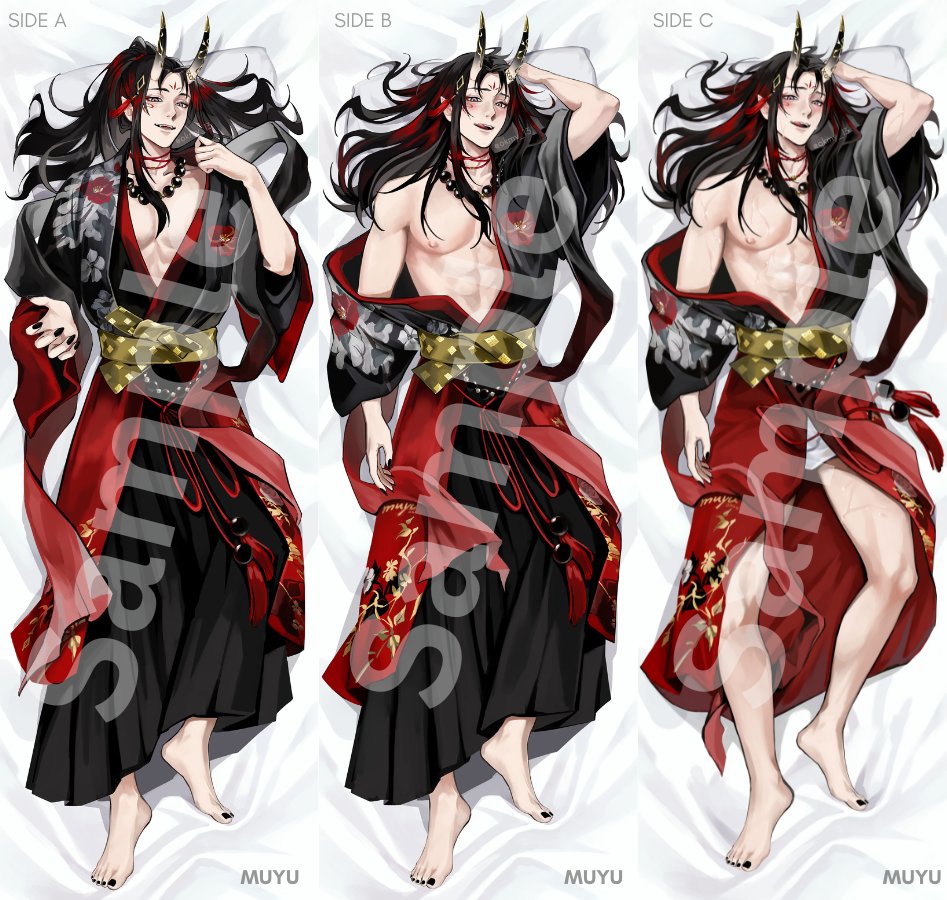 #Akumakura release day!👹🎂
We’re excited to share 3 digital files of our unofficial dakimakura design w/ the community!

Illust: <a href="/okmy_13/">MUYU</a>
Producer: <a href="/poneromame/">mamero👹🧧</a> 
🔗Download link &amp; TOS: ko-fi.com/okmy13/shop 

Thank u for all the support! 💖
#VoxAkuma #AkumaClanniversary2025