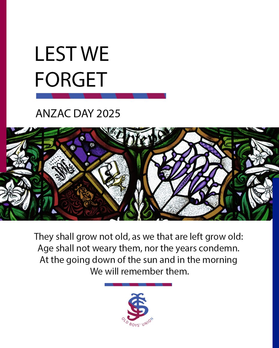 sjcobu's tweet photo. As we commemorate the 110th anniversary of the Gallipoli landing, we remember and honour our fallen Old Boys, all who have served, and those who continue to serve today in wars, conflicts, and peacekeeping operations.

You'll Never Walk Alone.

#LestWeForget #AnzacDay https://t.co/pA43KiICia
