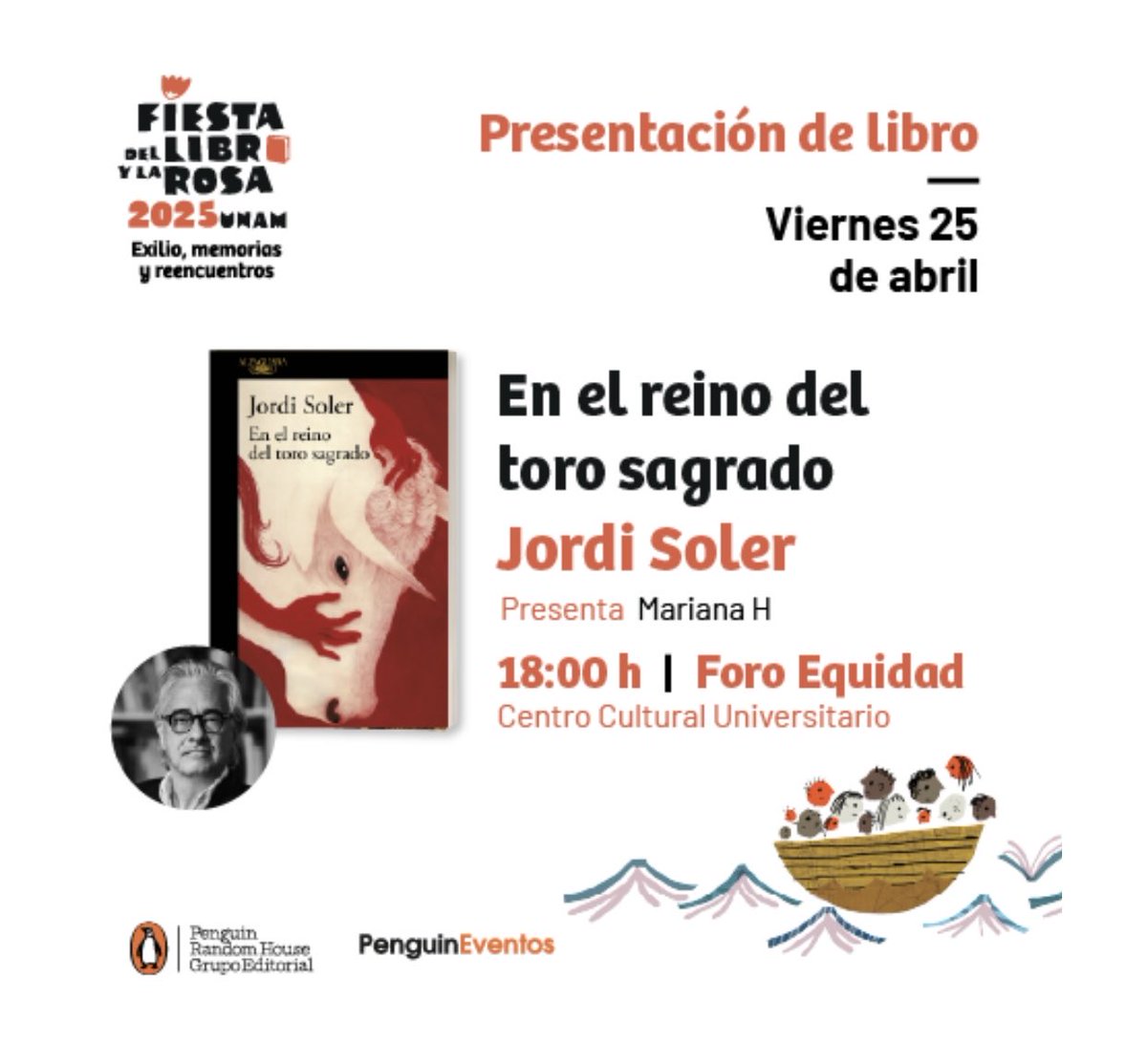 jsolerescritor's tweet photo. ⁦@soymarianah⁩ y servidor tenemos esta movida mañana en la UNAM, México,⁦@UNAM_MX⁩ ⁦@CulturaUNAM⁩ ⁦@LiteraturaUNAM⁩ ⁦⁦@penguinlibrosmx⁩ ⁦@AlfaguaraMex⁩ https://t.co/98VCfAsszQ