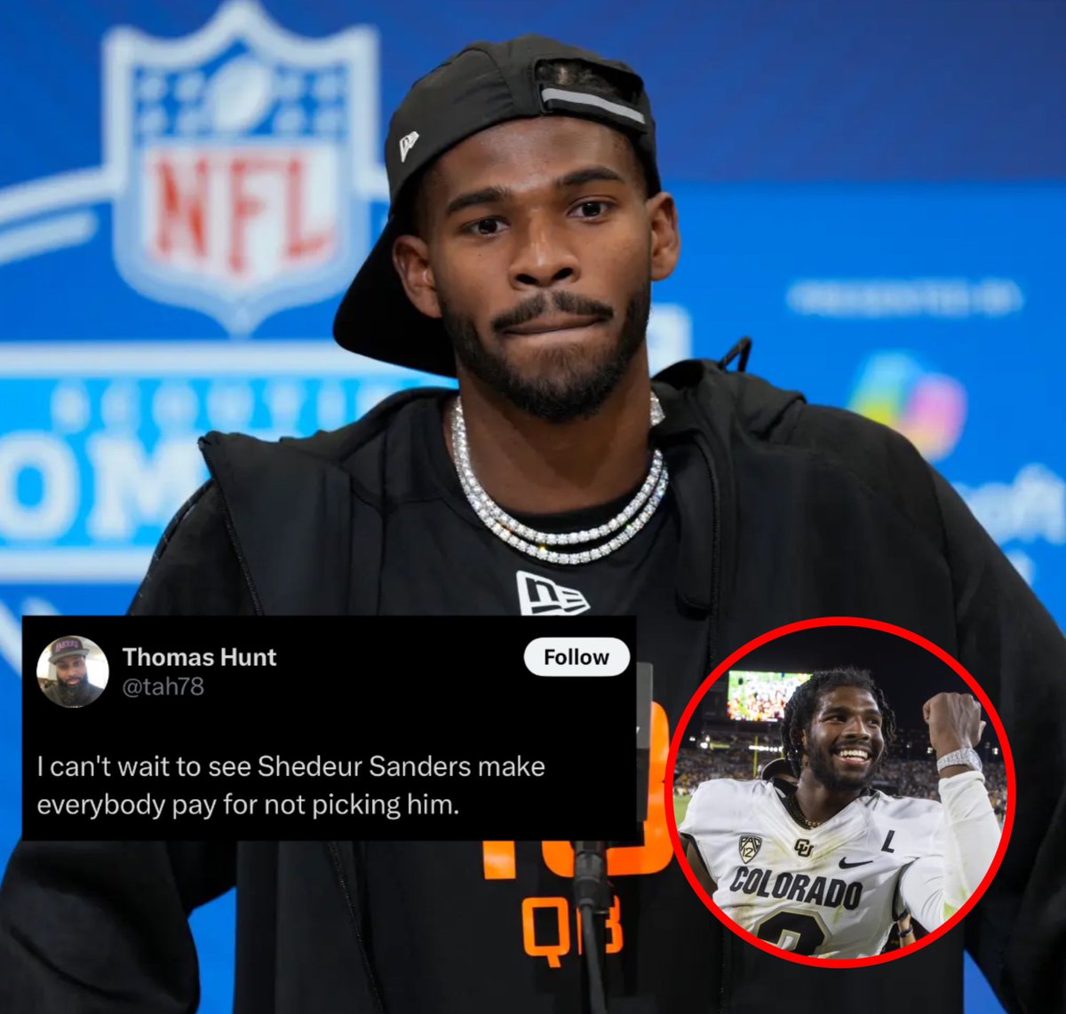 Fans say NFL teams will regret passing on Shedeur Sanders after he went undrafted in the first round. 👀