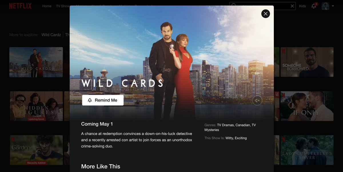 #WildCards is coming to <a href="/Netflix_CA/">Netflix Canada</a> may 1st ! 😱
🥳🎊