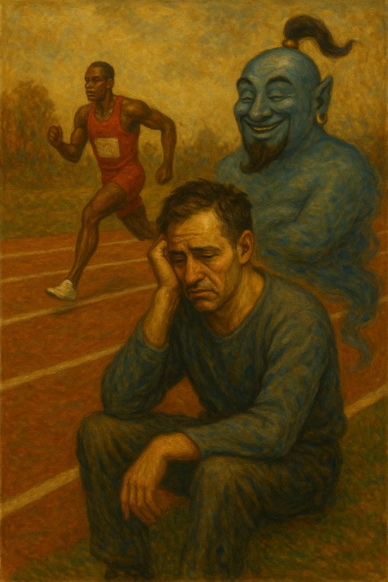 Me with a 100m runner because the genie misunderstood my wish $GENIE