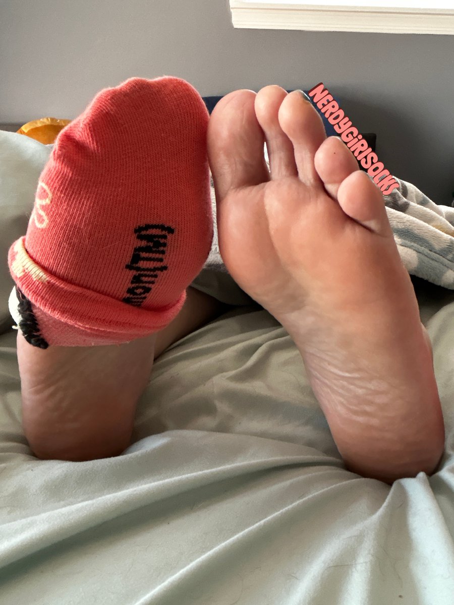NerdyGirlSocks's tweet photo. I apologize for the sporadic posting. I've been sick since Sunday. Please enjoy these sleepy feetโค๏ธ
2/3
#anklesocks #barefeet #barefoot #baresoles #cutesocks #dirtysocks #footmodel #girlsinsocks #sockmodel #socks #socksgame #socksgirl #socksoftheday #soles #solesandtoes https://t.co/eiCS8yEPqs