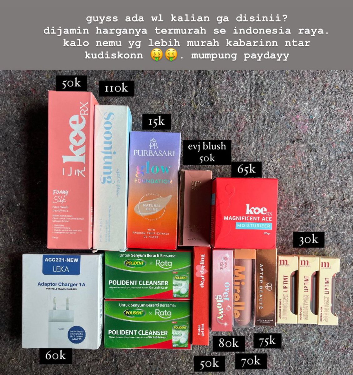 arininailaa's tweet photo. wts ! !
produk masih baru dan ori😊

#wts #wtb #zonauang #zonajajan https://t.co/RLRGKofBPO