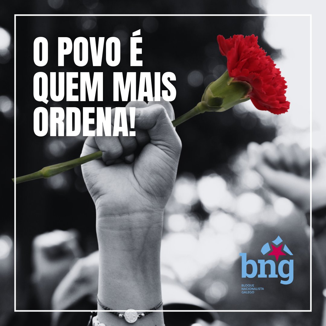 O povo é quem mais ordena!
Viva o 25 de abril! ✊
