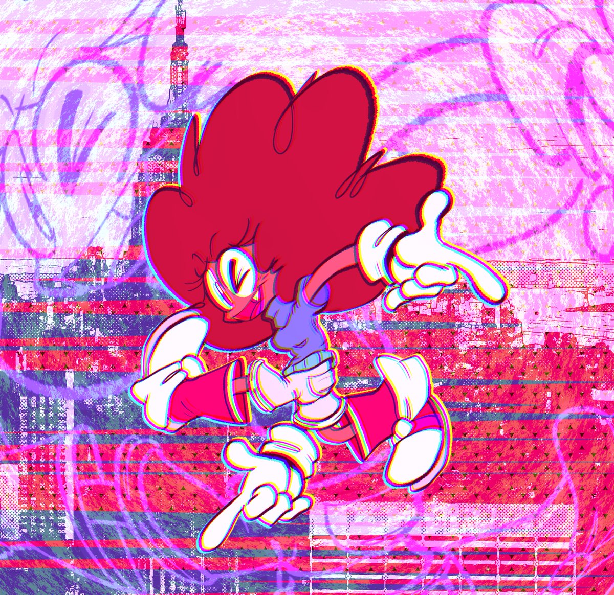 She’s doing the thing #oc #ocart #originalcharacter #SonicAdventure