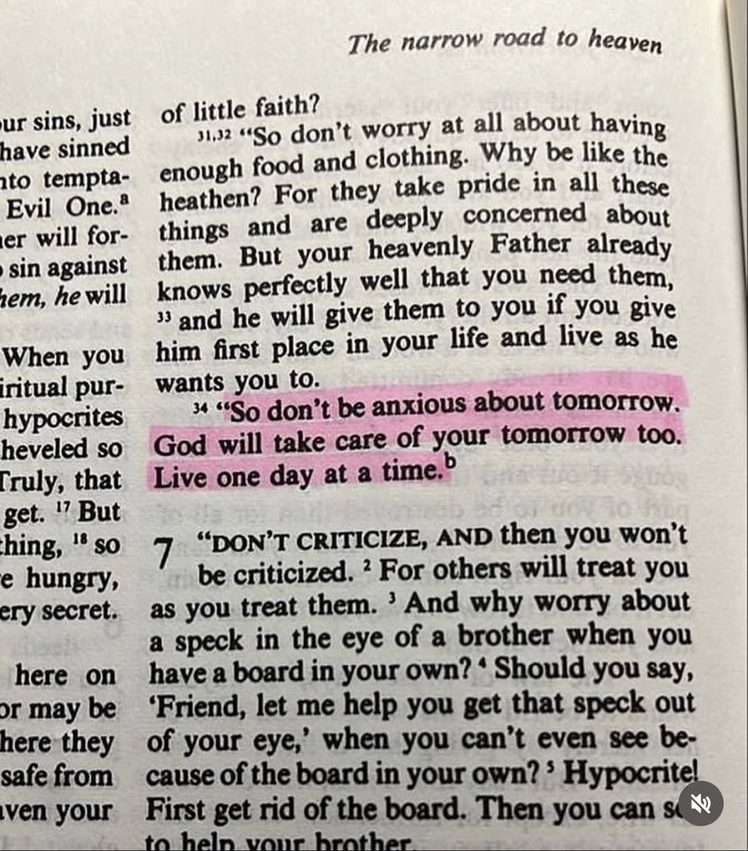 Matthew 6:34