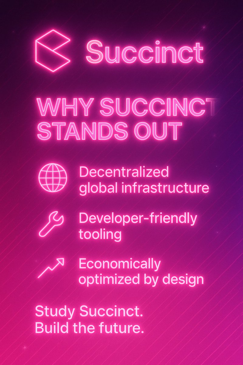 DessyFloww's tweet photo. They’re not just another centralized service with a fancy wrapper. Succinct is building a truly decentralized network of provers, ensuring resilience, neutrality, and global accessibility. https://t.co/7DiCvJ80Xq