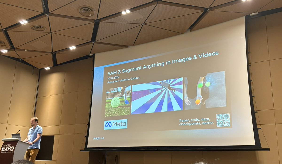 Take Ohkawa @ICLR2025 (@tkhkaeio) on Twitter photo SAM2 #ICLR2025 SAM2 #ICLR2025