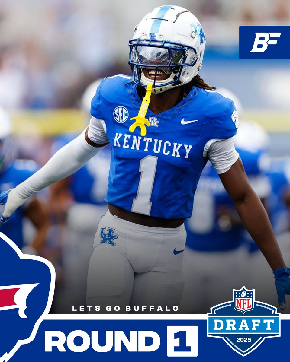 BfloFanatics's tweet image. The Buffalo Bills select, CB Maxwell Hairston, Kentucky. Welcome to Buffalo 🦬

#BillsMafia
