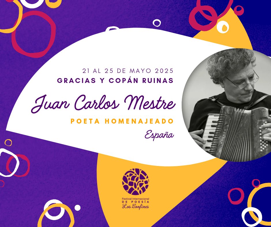 FIP_LosConfines's tweet photo. Con alegría, te presentamos nuestros poetas homenajeados del Festival Internacional de Poesía Los Confines 2025 🎺🎺🎺 https://t.co/yNTP6YKC1y