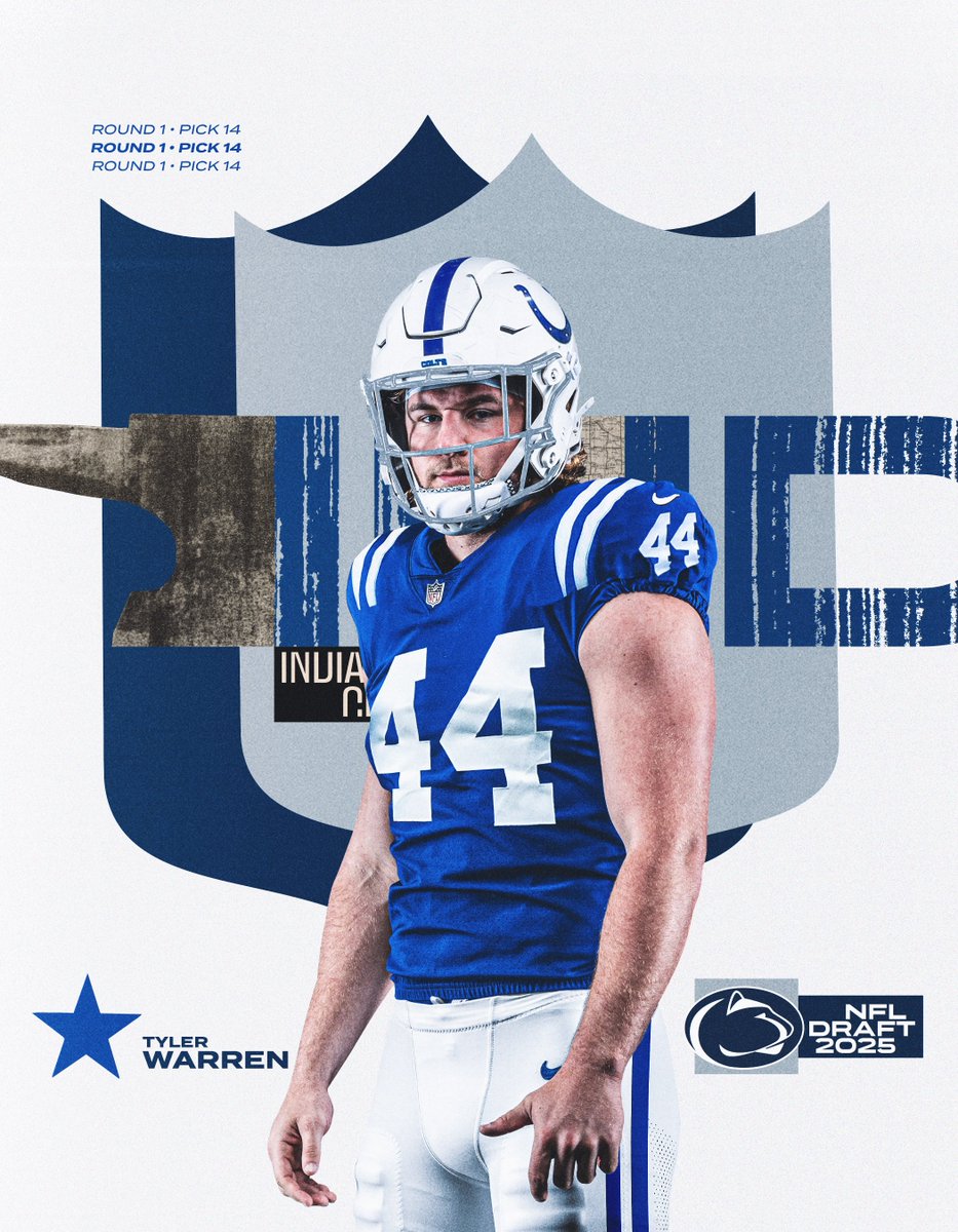 Colts Certified 🔵✔️

#WeAre x #TylerWarren x <a href="/Colts/">Indianapolis Colts</a>