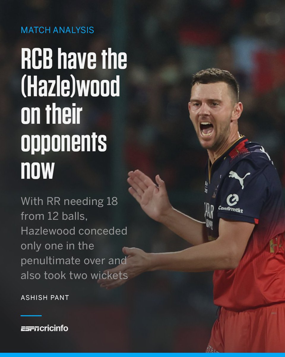 In Josh Hazlewood, RCB know they have a rare bowler who can be destructive in the powerplay and the death. Can he be the ticket to their maiden IPL trophy? bit.ly/44bt0g8 #RCBvRR