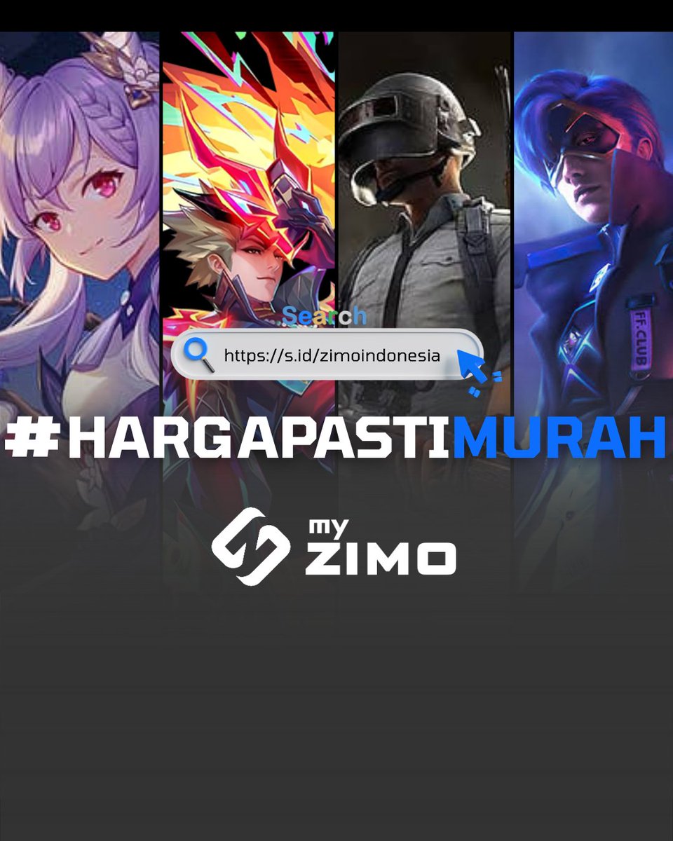 zimoindonesia's tweet photo. #HARGAPASTIMURAH! 

Yuk daftar sekarang dan dapetin harga TopUp terjangkau cuma di myZIMO. 

#topupgame #mlbbindonesia #mlbb #topupdiamondml #ucpubgmobile #crystalsgenshinpact https://t.co/RE3yTcfIh4