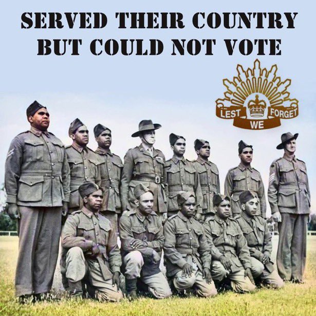 TimFrank34's tweet photo. @RealMarkLatham Imagine being these guys and being told you weren’t welcome when you returned to the country you just fought for?
Nah mate - you’re right… having to sit through a welcome to country is a real punishment (maybe even a breach of your huMAN rights?)
Poor you.
#HaveSomeHumility https://t.co/4jVjU0LbXX