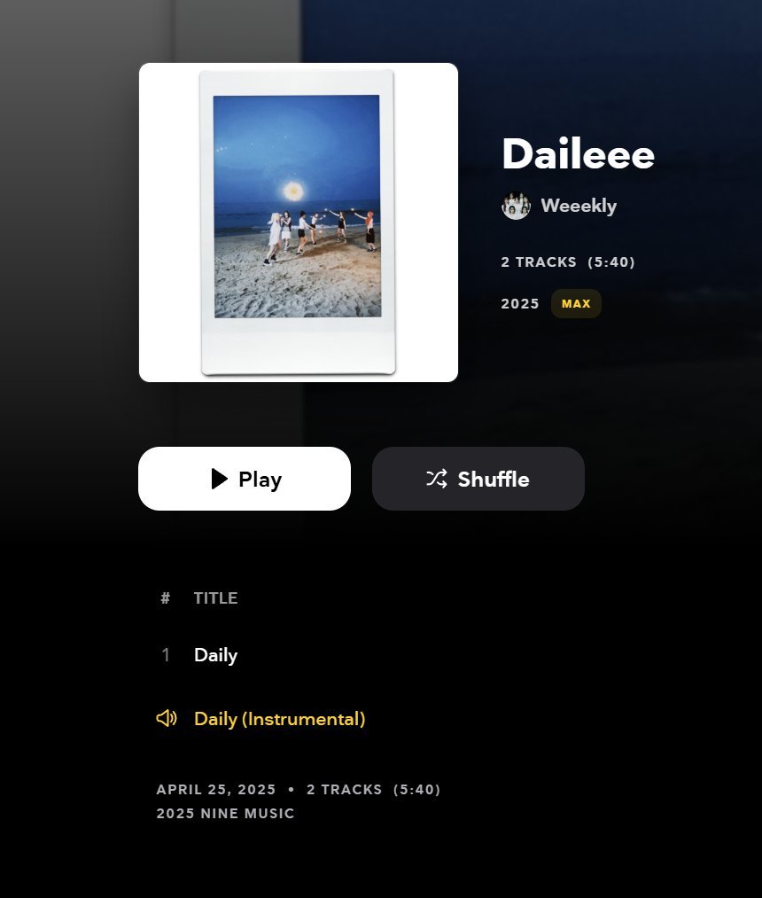 weeeklytimes's tweet photo. They gave you the instrumental so you can cry at karaoke 
#Weeekly #Daily #Daileee https://t.co/wD2EAs4xJY