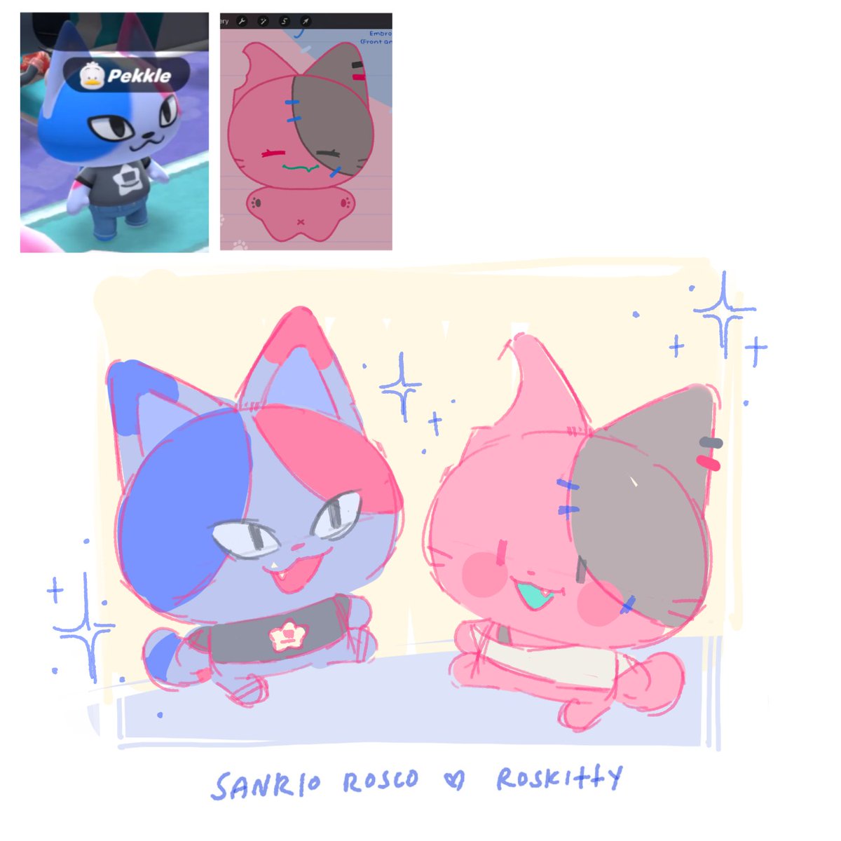 Sanrosco meets roskitty 🥺 #BobRosco
