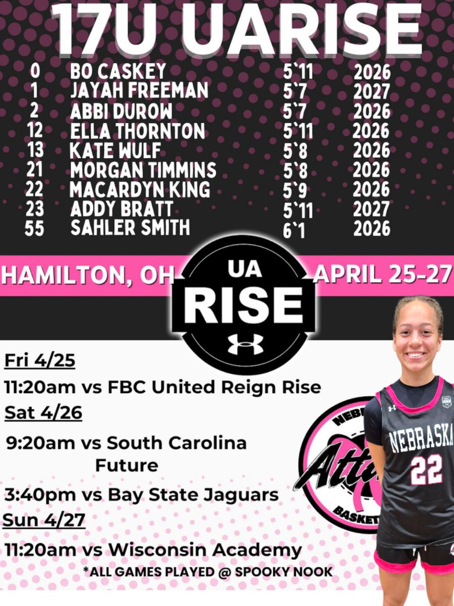 MaCardyn King (@macardyn) on Twitter photo Thrilled for my UAA Session I this weekend in Cincinnati, OH. April 25th - 27th with <a href="/NebraskaAttack/">Nebraska Attack UAA</a> <a href="/NEAttackRiseSel/">Nebraska Attack Rise & Select</a> Thrilled for my UAA Session I this weekend in Cincinnati, OH. April 25th - 27th with <a href="/NebraskaAttack/">Nebraska Attack UAA</a> <a href="/NEAttackRiseSel/">Nebraska Attack Rise & Select</a>