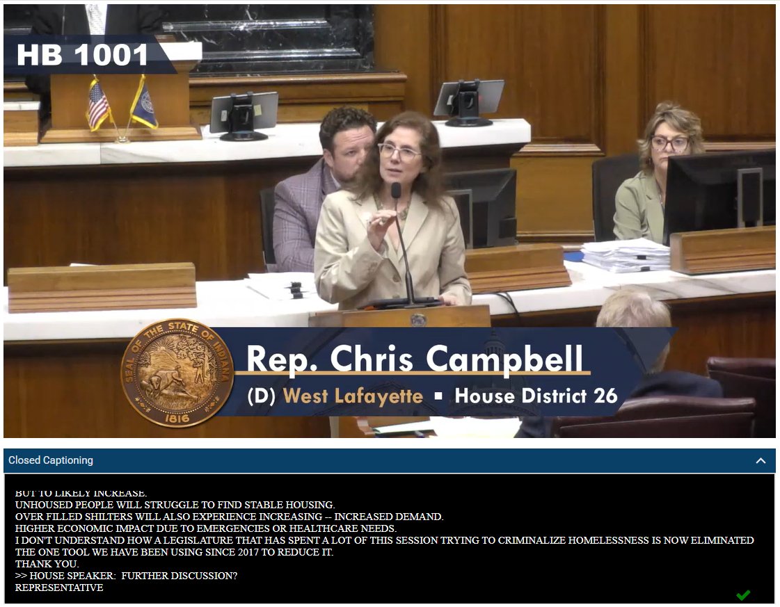 AndrewBradleyUS's tweet photo. That's right, @campbellh26. 
"I don't understand how a legislature that has spent a lot of this session trying to criminalize homelessness has now eliminated [from the state budget] the one tool we have been using since 2017 to reduce it."
#HousingFirstWorks https://t.co/FsCuhxsfpH