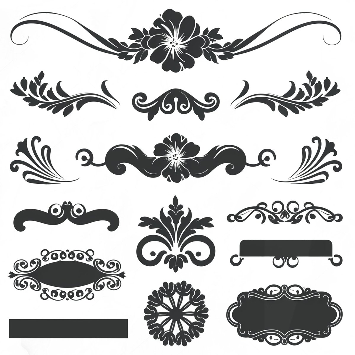 jan_tembem's tweet photo. collection of elegant, ornamental floral and swirl vector designs in black on a white background
#NFLDraft2025 #adobestock #ornamen #nft #microstock https://t.co/ng99o5VT4g