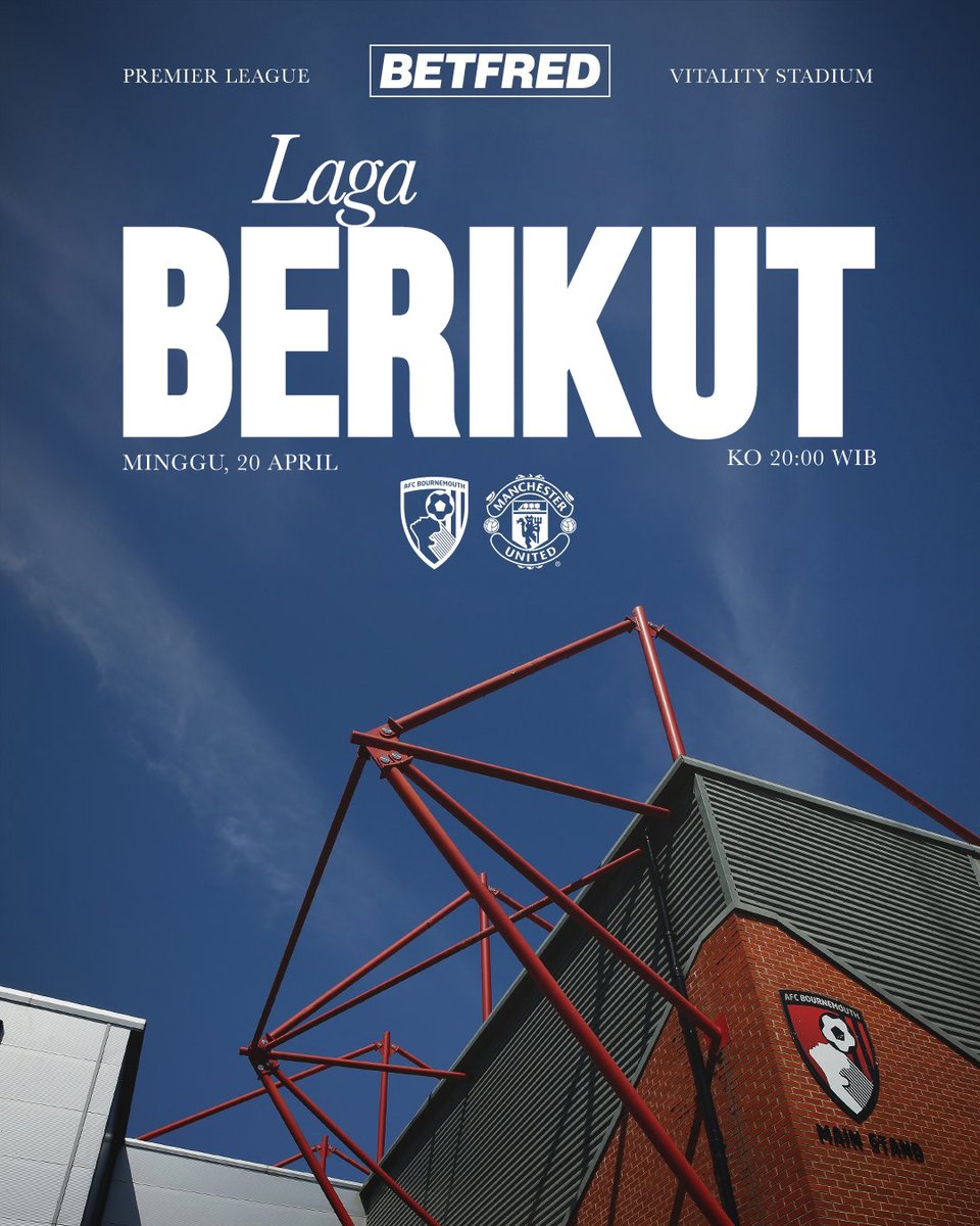 ManUtd_ID's tweet image. 🍒🅰️🔜

Minggu, bertandang ke markas Bournemouth. ✊ 

#MUFC || #PL