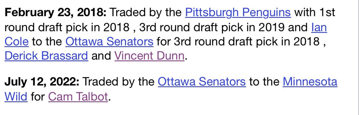 RearAdBsBlog's tweet image. Ottawa swindled the Pens for Filip Gustavsson but then traded a 24-year-old Gustavsson for one season of 35-year-old Cam Talbot. Yikes.