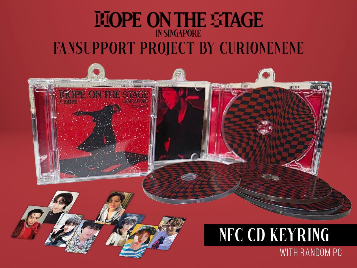 curionenene's tweet photo. 🐿️ HOPE ON THE STAGE FS in Singapore

 ✨️NFC CD Case Keyring

📍Venue &amp; Time
🇸🇬 Kallang Wave Mall
26 Apr: 11-1 pm
27 Apr: 2-3 pm
Will update actual time &amp; location on the actual day

More details in thread below

#jhope #HOPE_ON_THE_STAGE_TOUR #HOPE_ON_THE_STAGE_TOUR_SINGAPORE https://t.co/DIWEvOzb1m