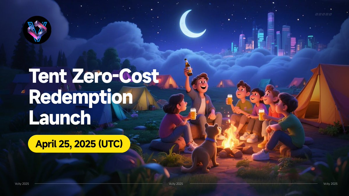 V_VcityGlobal's tweet image. 🚀 VcityMeta Tent Redemption Launches on April 25!  
✨ Your secret weapon for a smooth entry into the VcityMeta! Welcome aboard! 
🔗Details👇
vcity.app/news/20250425
#Vcity #VcityMeta #web3
