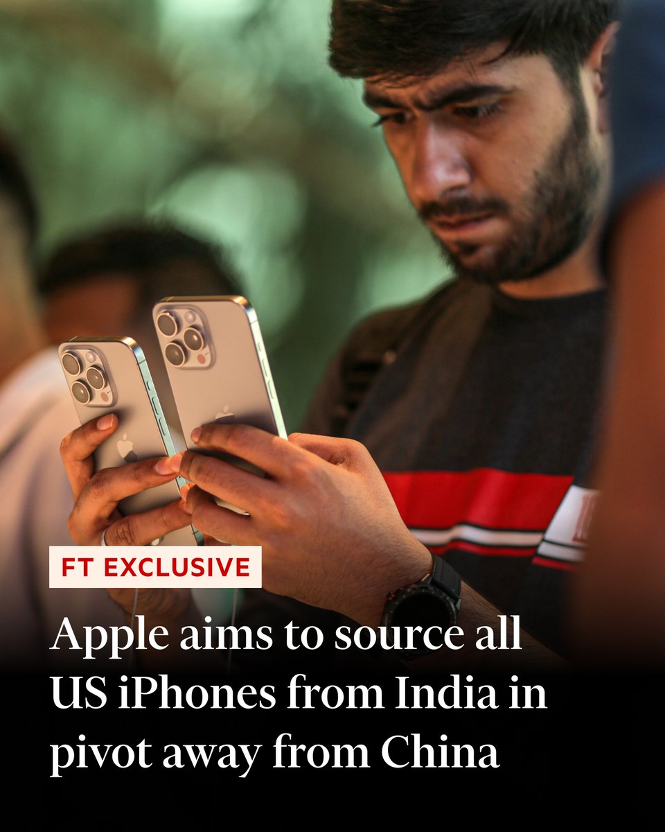 Exclusive: The US tech giant is preparing to shift assembly to the South Asian country as soon as next year in response to the US president's trade war.
on.ft.com/42NLNMb