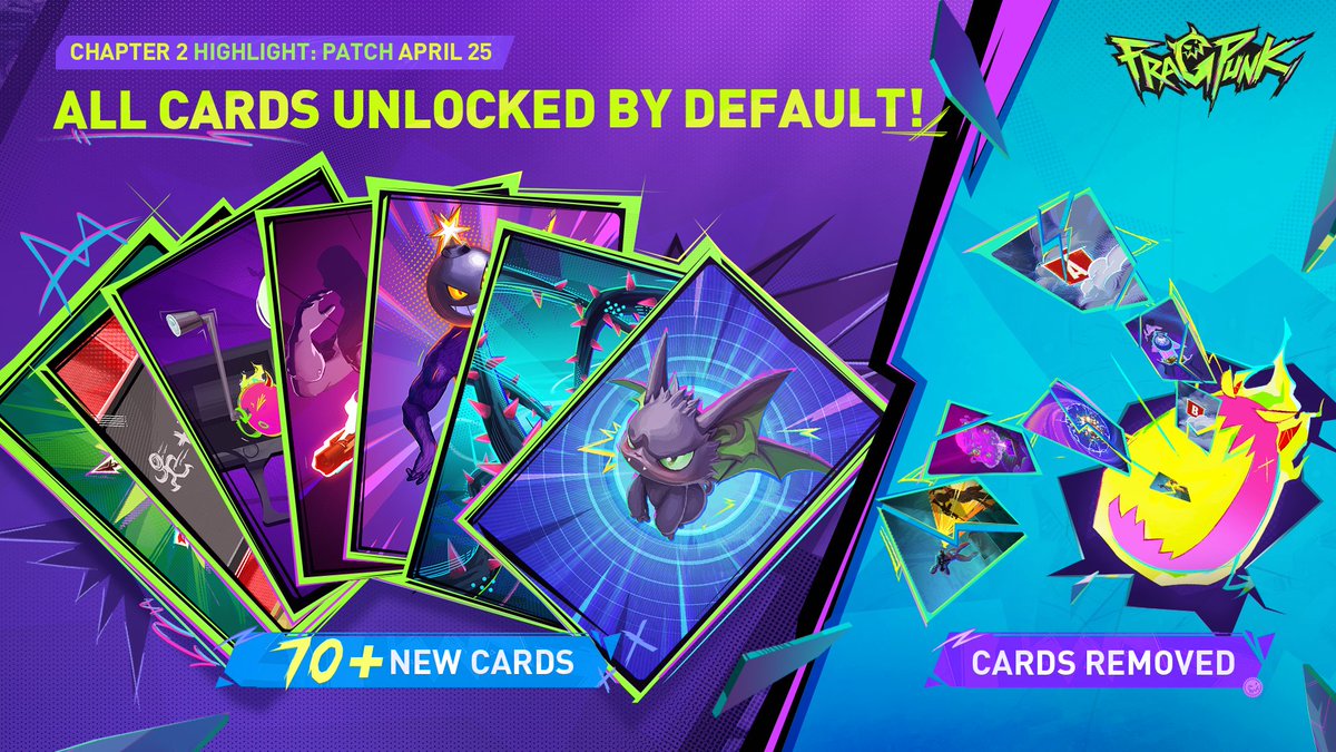 PlayFragPunk's tweet image. Big things are dropping in Wild Dawn: Chapter 2 🔥

Catch all the highlights and jump into new content after the April 25 maintenance 👇

PLUS: New Battle Pass &amp;amp; Console Launch on April 29! 🎮💥

#FragPunk #BreakTheRules