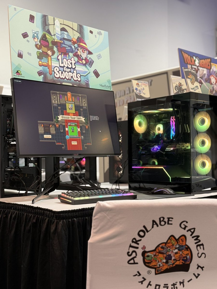 『LVUPEXPO2025』
出展ゲーム試遊台❷:
Fall Up <a href="/unicellulargame/">Unicellular Games</a> 
Yolk Heroes <a href="/Matthewmritter/">Matthew M. Ritter</a> 
Lost For Swords <a href="/Max_Bytes/">Maximilian Csuk ⚔️ Lost For Swords</a>