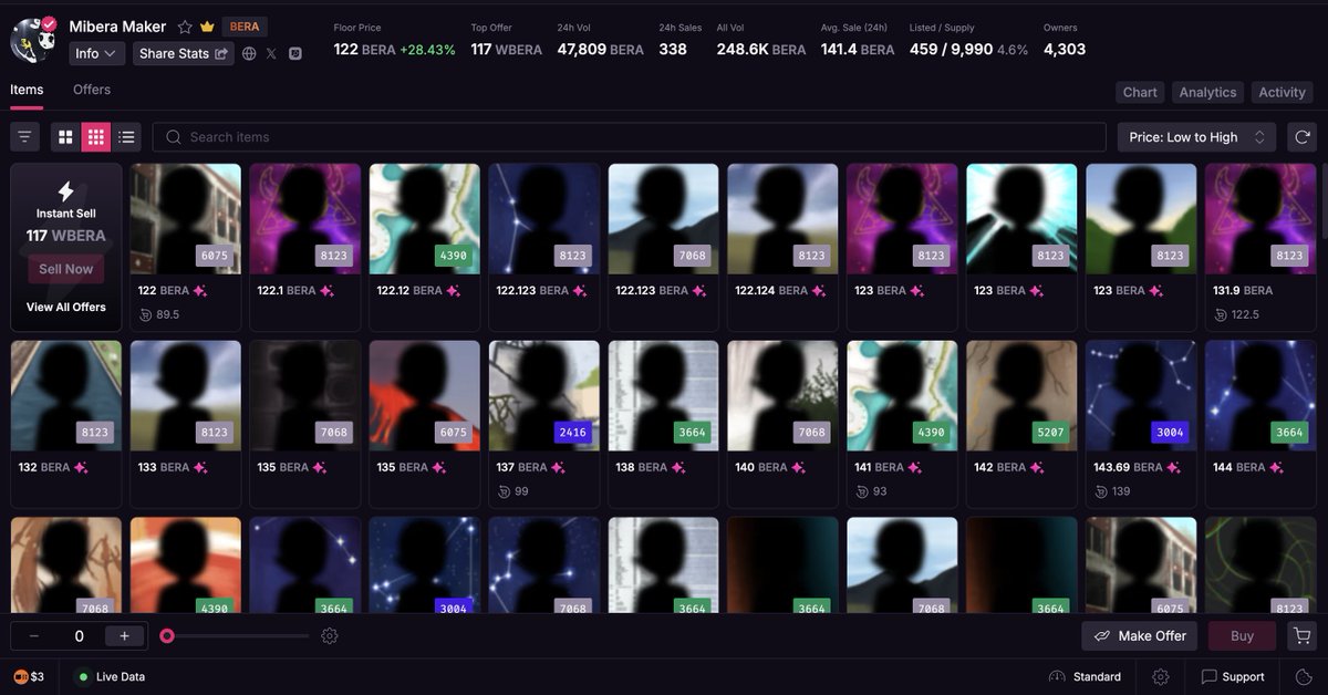 mason |🐻⛓️ (@masonthvn) on Twitter photo Mibera is doing through another phase! 👀 No more Miladies on Berachain!
Floor price pumped again.
Sorry for your loss
<a href="/miberamaker333/">♡Mibera Maker 333♡ 🐼⛓️</a> Mibera is doing through another phase! 👀 No more Miladies on Berachain!
Floor price pumped again.
Sorry for your loss
<a href="/miberamaker333/">♡Mibera Maker 333♡ 🐼⛓️</a>