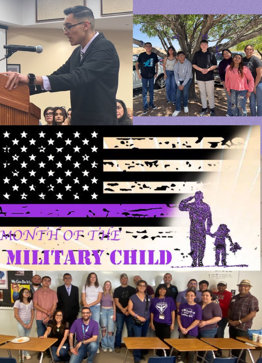 April is the Month of the Military Child! Here’s to the brave kids who show strength and resilience every day while their families serve our country. Your courage doesn’t go unnoticed—thank you for being the heart of the homefront. #PurpleUp #MilitaryChildMonth #MECHS #TeamSISD