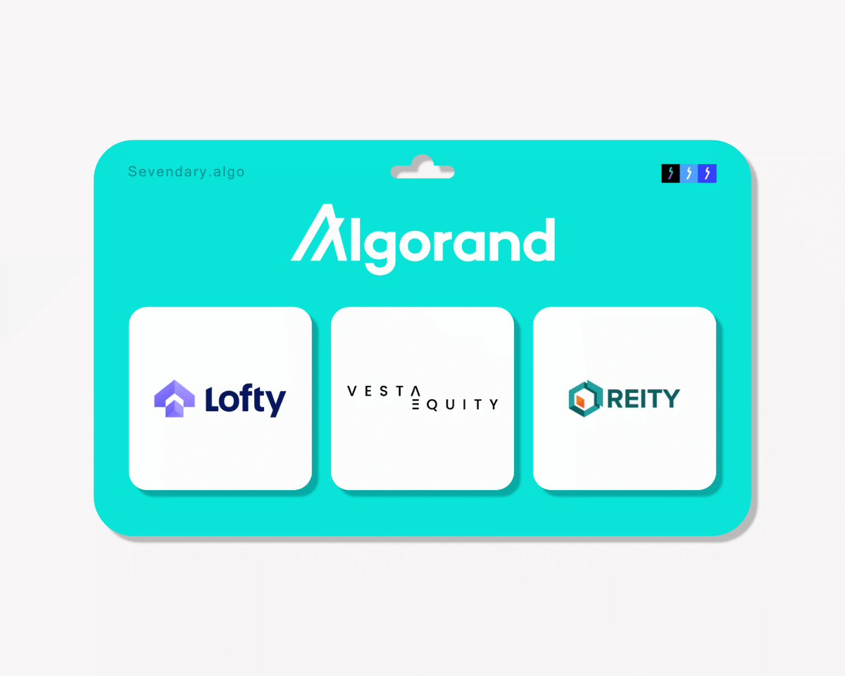 Do you know it's possible for you to own fractional tokenized properties through <a href="/lofty_ai/">Lofty</a>, <a href="/vestaequityvpm/">Vesta Equity</a>, and <a href="/reity/">Reity</a>?

Those three are powered by Algorand, the best blockchain technology in today's world.
