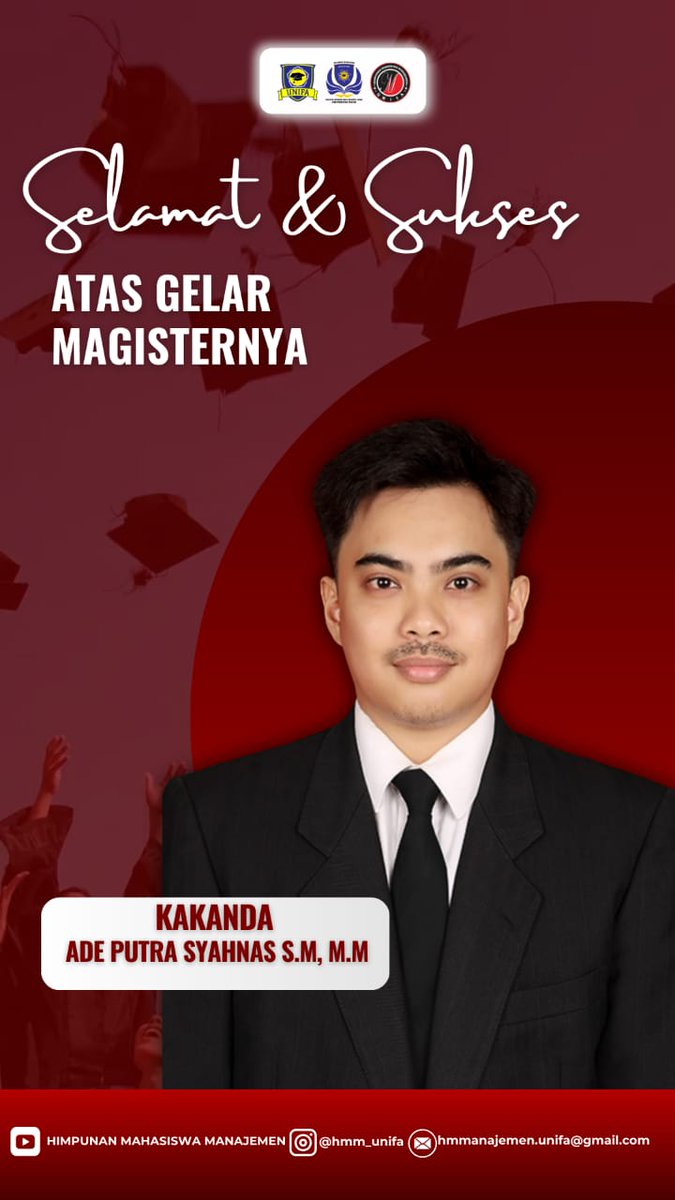 Selamat kepada Kakanda Ade Putra Syahnas S.M, M.M atas pencapaian luar biasa dalam menyelesaikan pendidikan magisternya. Semoga ilmu yang telah diperoleh dapat menjadi berkah dan bermanfaat bagi banyak orang serta membuka jalan kesuksesan yang lebih luas di masa depan.