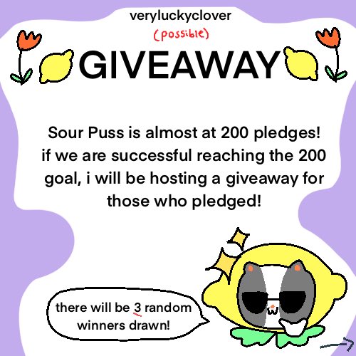 possible giveaway for pledgers!💛 