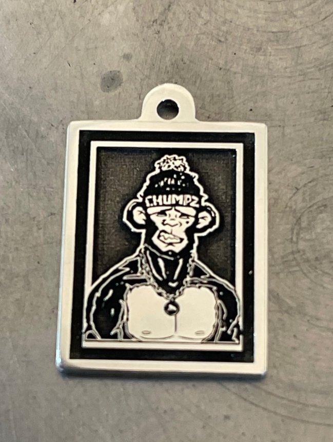 TWISTED_DrAgGON's tweet photo. You guys think I only get necklaces done by @CryptikStudios  and @TheLazerAce just you wait till you see what I got coming from @NoizeySneakz although most already know ;) and then @OutThereArtNFT  is in the works  of something special that I can use anywhere LFG @chumpzonape 

But wait there’s more I still show off my @saintsoflaNFT IRL product everyday too which intail a flag in the garage and a phone case I use daily 

Be proud of what you hold and believe in the vision of who you support ❤️