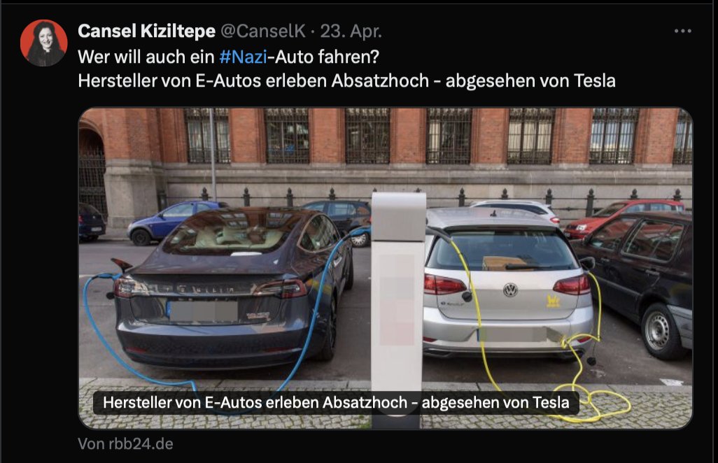 Tesla sollte diese Politikerin, die früher bei VW arbeitete, nach allen Regeln der Kunst verklagen.