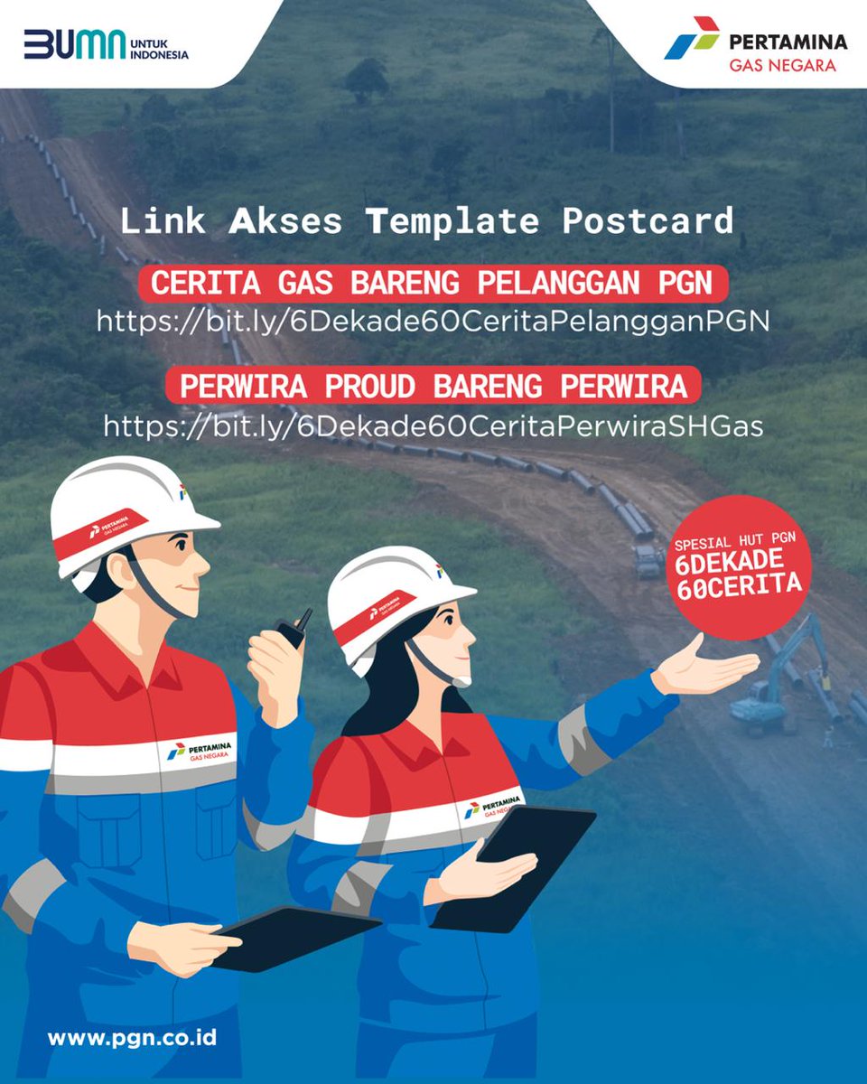 Gas_Negara's tweet image. Tunggu apa lagi, yuk baca informasi lengkapnya dengan slide gambar diatas

#AcceleratingProgress
#PGN60Tahun
#6Dekade60Cerita