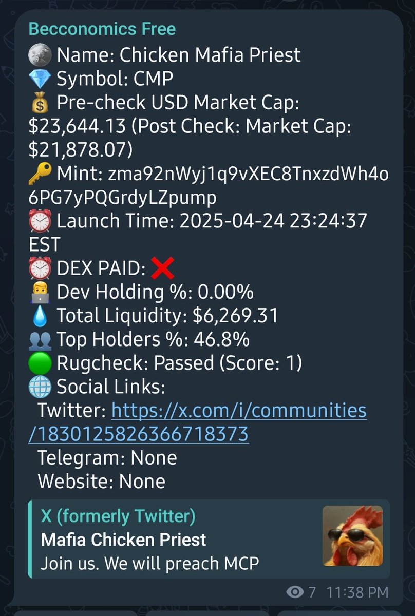 Another alert that went from $22k to $200k 

$CMP zma92nWyj1q9vXEC8TnxzdWh4o6PG7yPQGrdyLZpump

These are all sent for free for now in the lounge only. Check: t.me/becco_ai

And ask for Becconomics