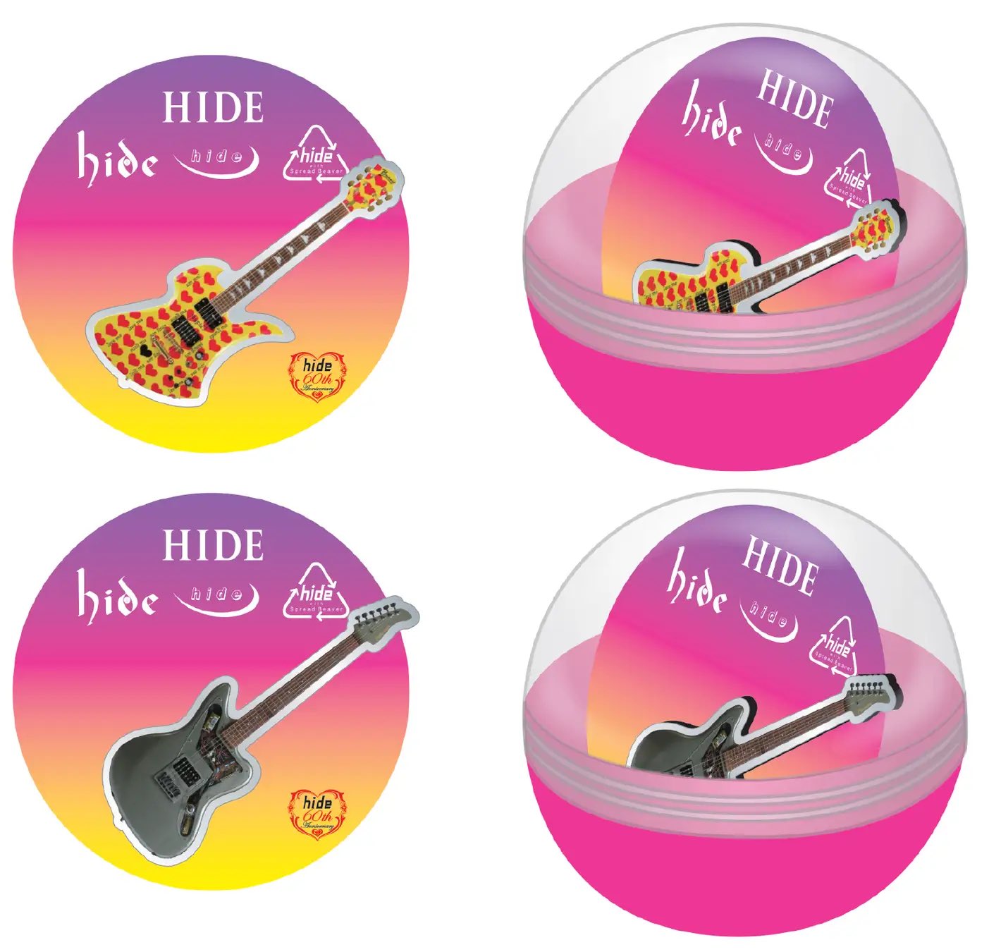 hide 60th ピンズコレクションvol.2 ギター 全10種コンプリート