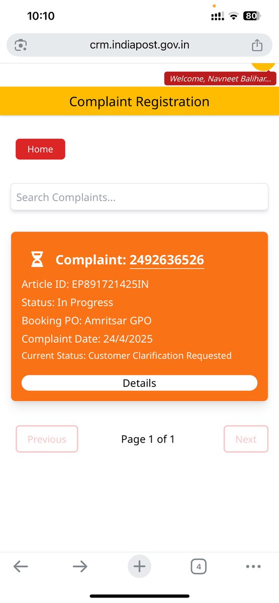 baliharnavneet's tweet image. @IndiaPostOffice The item shows Delivered in status, but I haven’t received it. No proof of delivery shared. Highly disappointing. Kindly look into it. @DoC_India #IndiaPost #ParcelIssue
