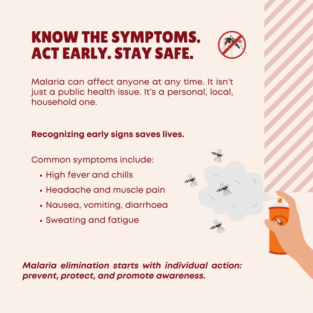 Malaria won’t end with medicine alone.
It ends when we reinvest in habits, reimagine our role, and reignite everyday actions.
Empty that bucket. Know the signs.
Malaria Ends With Us - literally.
#WorldMalariaDay2025 #MalariaEndsWithUs #BehaviourMatters #EndMalaria