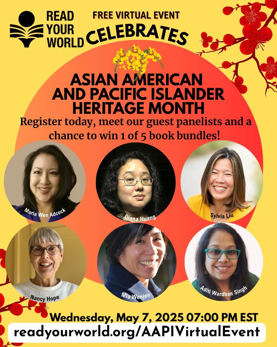pragmaticmom's tweet image. Please join me: Read Your World Celebrates Asian American and Pacific Islander Heritage Month 

Virtual Panel + 5 Children&apos;s Book Bundle Giveaways!

buff.ly/B397KAI via @ReadYourWorld

#ReadYourWorld #AAPI #VirtualEvent #giveaway #AsianPacificAmericanHeritageMonth
