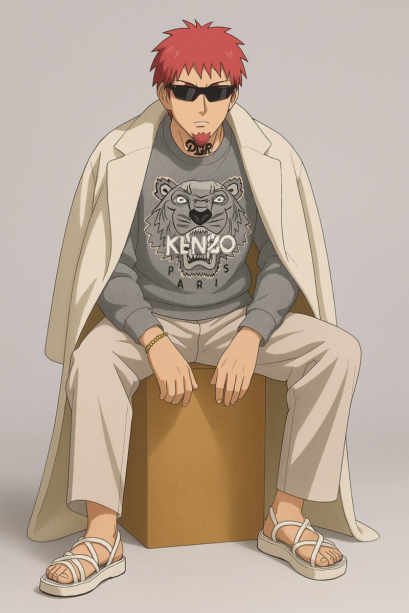 <a href="/LIFEOFHEL/">LIFE OF HEL (LOH)</a>  x <a href="/kenzo/">KENZO</a> 

Kyo looking 🔥

Comment with your favourite IRL object for a chance to get it placed within the LOH world.

#anime #product #placement