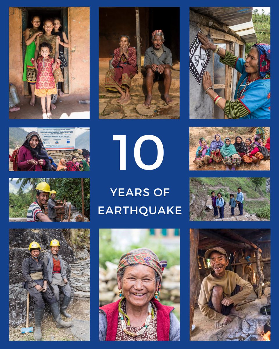 10 years since the 2015 Nepal Earthquake. We remember the lives lost &amp; honor the resilience of communities who rose from the rubble.

From crisis to recovery, we’re proud to walk beside them.
#10YearsOn #NepalEarthquake2015 #ResilientNepal #PeopleInNeed